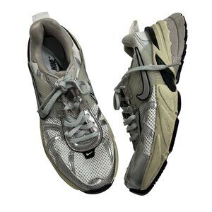 Nike Women's Silver, White & Beige Trainer Sneakers